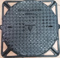 Cast Iron Medium Duty Round Manhole Cover 550mm diameter B125