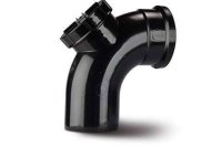 Polypipe Access Bend 4in/110mm. 92&frac12;&deg;. Single Socket SB413B
