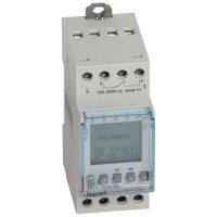 Legrand 2 Channel 24Hr 7Day Dinrail Digital Timeclock 412641