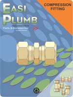 Easi Plumb 1/2" Straight Brass Compression