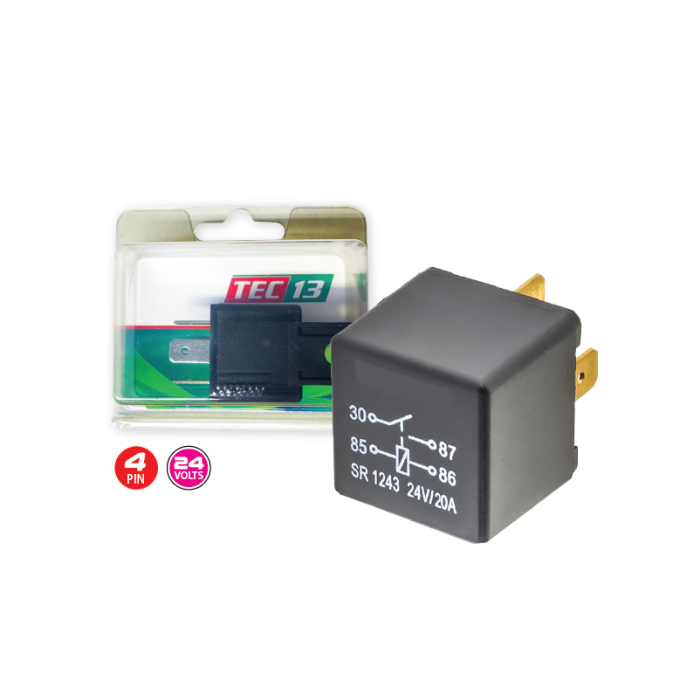  Relay 20AMP 24v 4-Pin