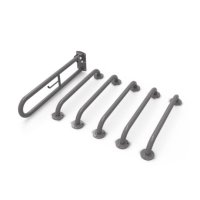Tucker French Doc M Pack Grab Rail (Exposed Fixings) Grey