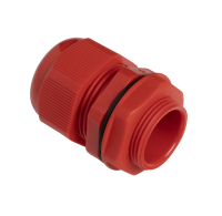 METRIC CABLE GLANDS, IP68, 25mm knock out 10-18mm red
