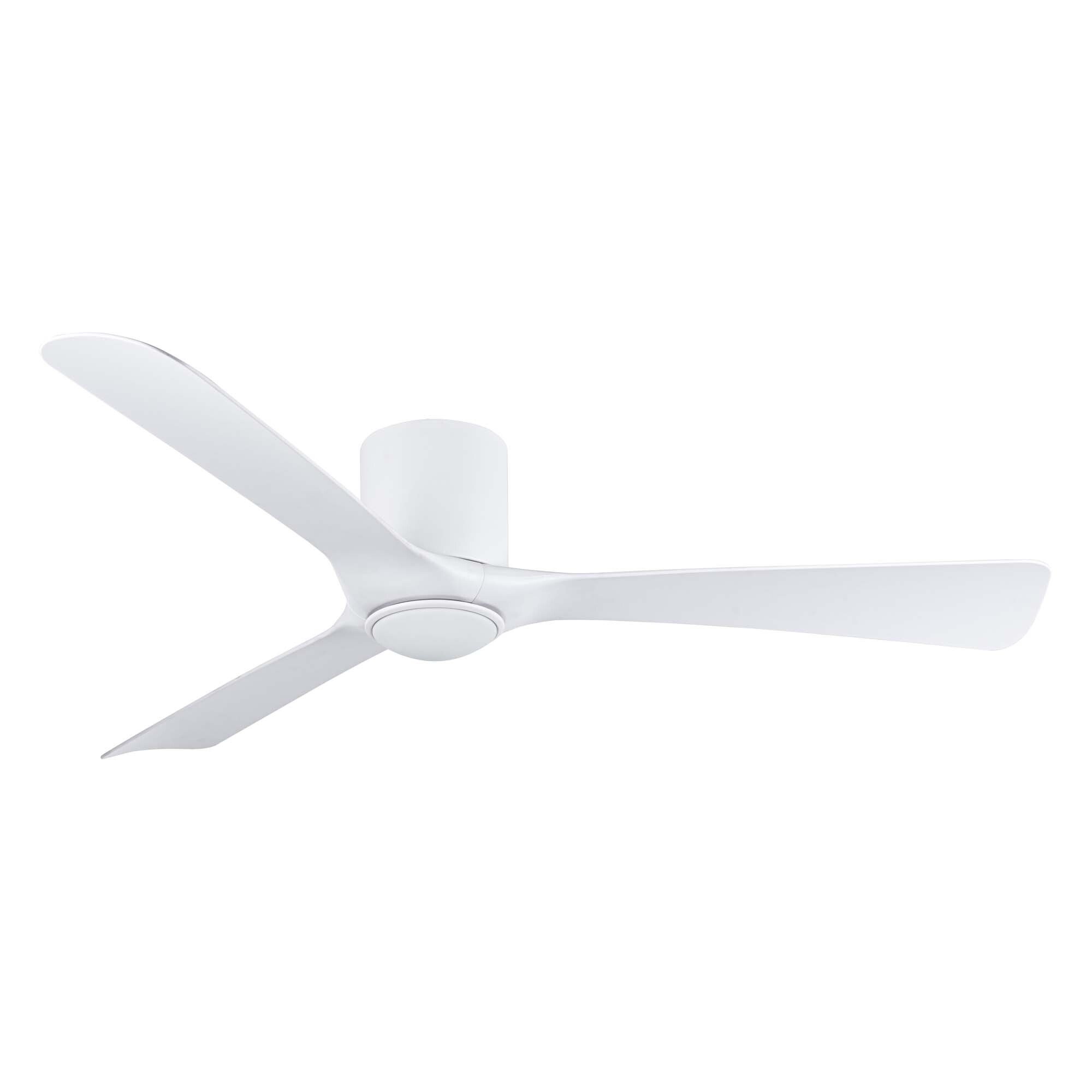 Martec Fresno 52" DC with LED Light White Close to Ceiling Fan