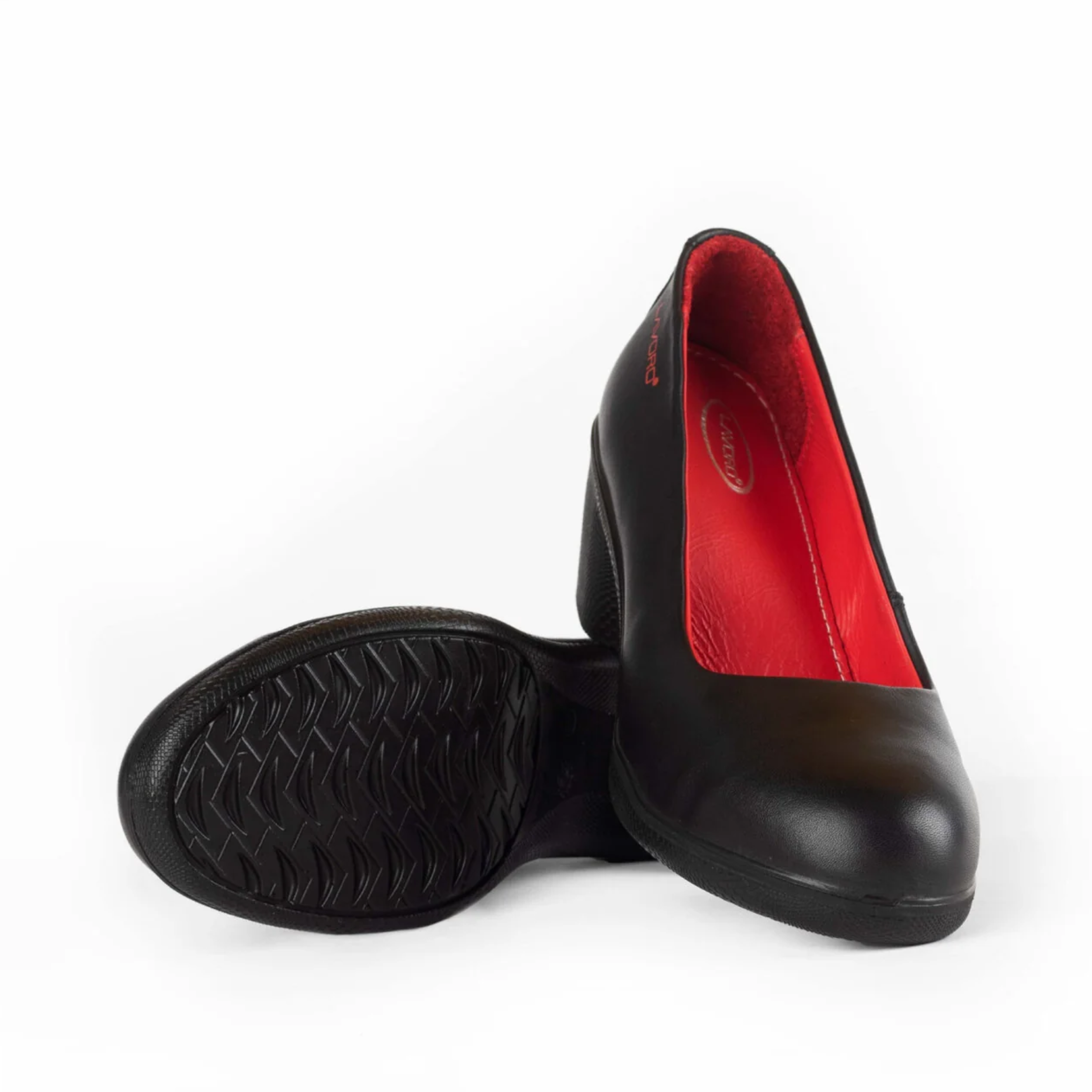 Lavoro Bianca Women's Low Safety Shoe on Heel, Black