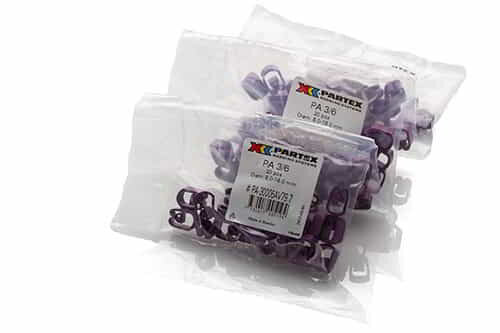 Partex PA 3/6 Black 8 on Grey Coloured Cable Marker (100)