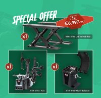 ATH Promo Kit ATH W24 Wheel balancer + Tyre Changer + ATH-Flex L