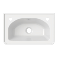 Tucker French Hemsworth Classic 500mm Cloakroom Basin Two Taphole White