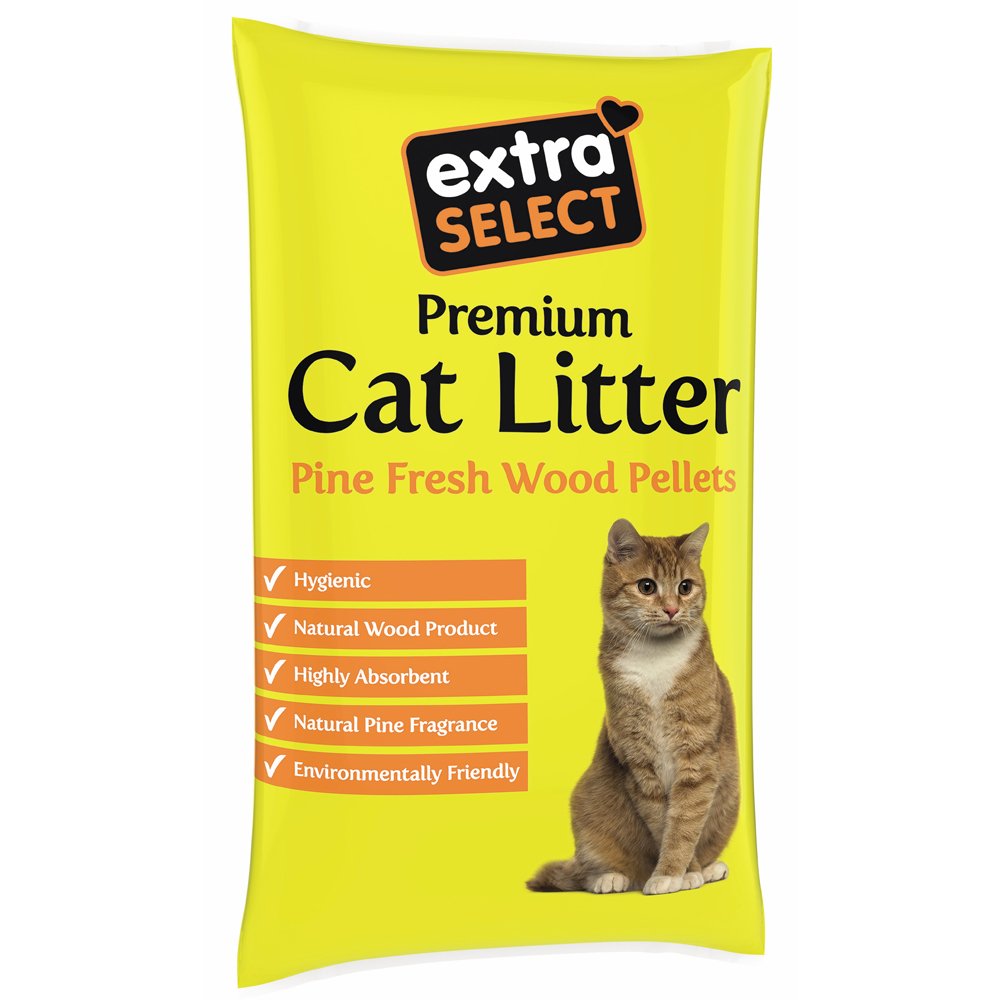 Extra Select Premium Wood Based Cat Litter 15ltr