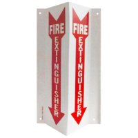 Fire Extinguisher Arrow, 4"W x 12"H, 3D, .060 Rigid Plastic