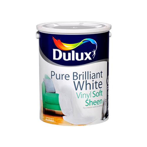 Dulux Vinyl Soft Sheen - Pure Brilliant White 5L