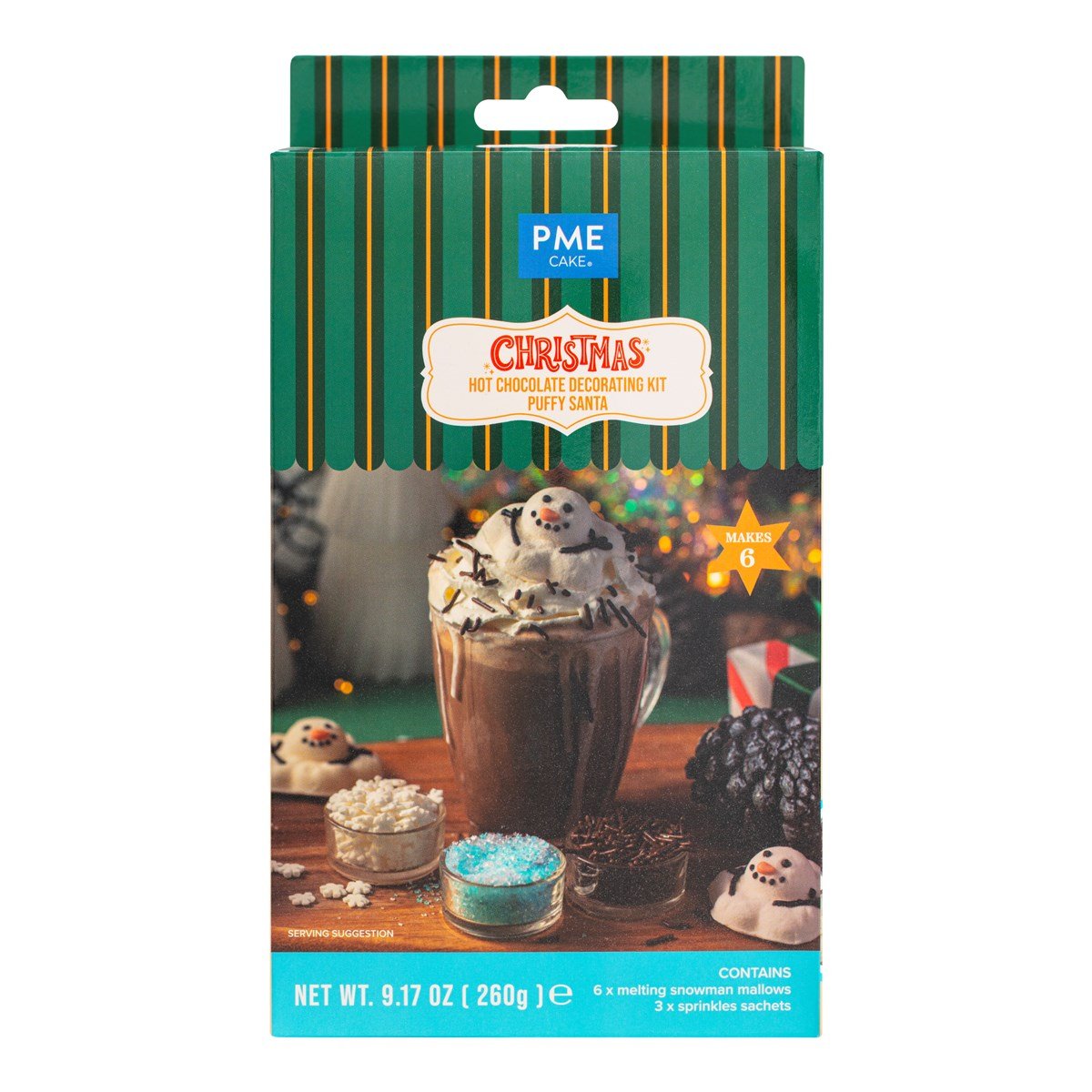 HOT CHOCOLATE DECORATING KITS - MELTING SNOWMAN 260g