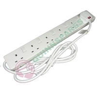 6 GANG 2 METRE EXTENTION LEAD (ALL 6 SWITCHED)