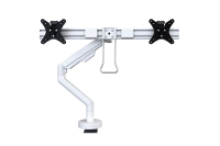 CMD Reach Plus Dual Gas Assisted Monitor Arm White