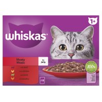 Whiskas Pouch 1 Plus Cat Meaty Meals in Jelly 4x12x85g