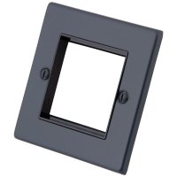 Granite Blue 1 Gang 2 Module Euro Plate 6103-321