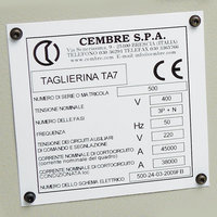 Self Adhesive Panel Plate, 35x100mm, White