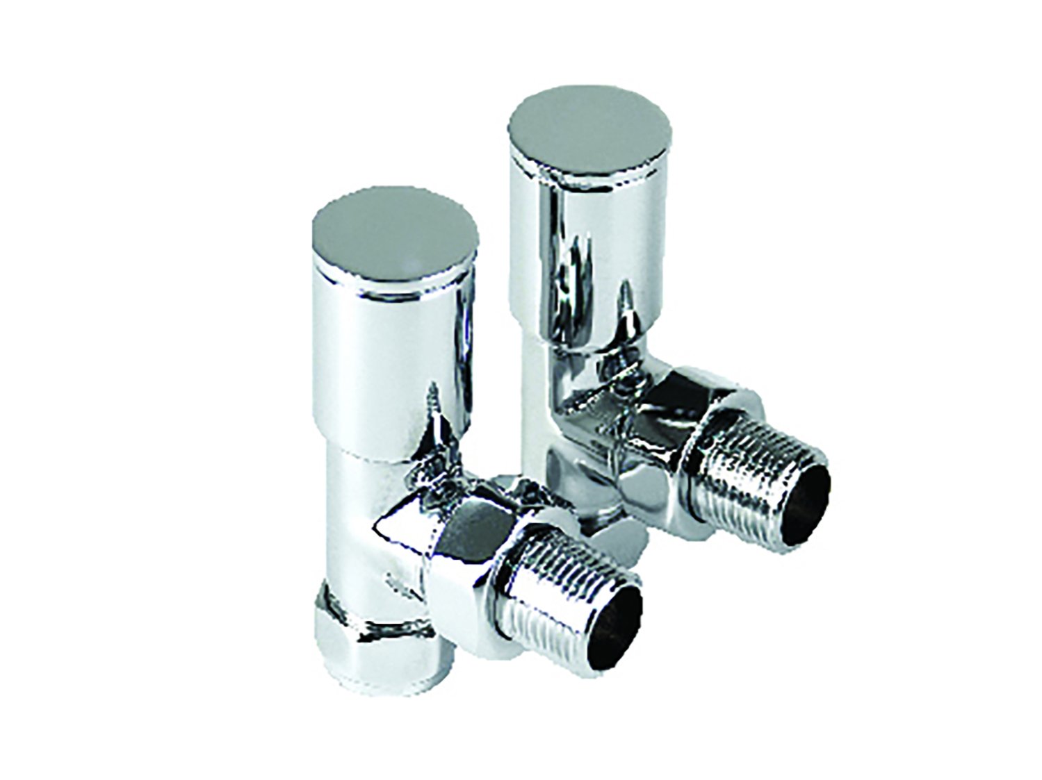 Instinct 15mm Modern Radiator Valves Angled (Pair)