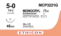 J&J Monocryl Plus UD 45cm M1 USP5-0 S/A FS-3