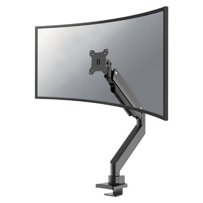 NewStar NM-D775BLACKPLUS Full Motion Desk Mount (clamp & grommet) for 10-49" Monitor Screens, Height Adjustable (gas spring) - Black