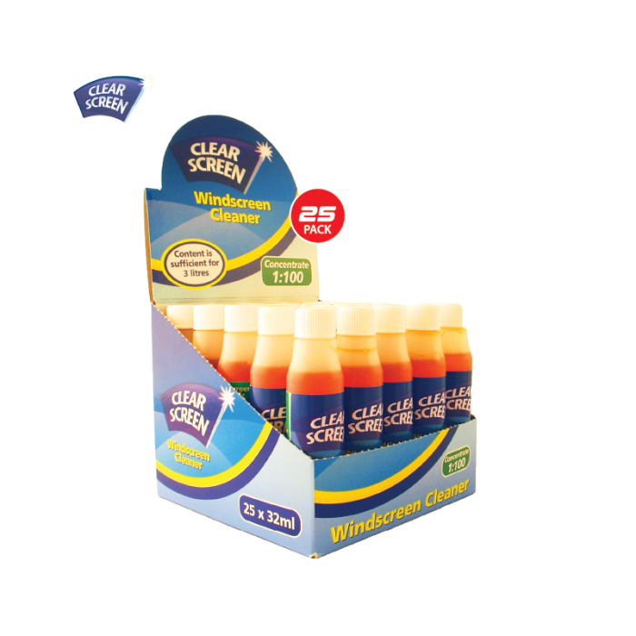 Windscreen Cleaner Display Pack of 25