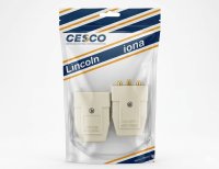 Lincoln 3 Pin 5 Amp Flex Connector White Pre Packed