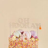 Oh Hooray Acrylic Cake Topper