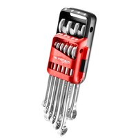 Set Of 10 Comb Wrenches On Pocket Holder