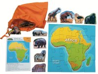 Jigsaw - Animals & Their Continents - Africa (16 pieces)
