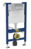 GEBRIT DUOFIX ELEMENT FOR WALL-HUNG WC-98 WITH ALPHA CONCEALED CISTERN & FLUSH PLATE
