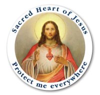 Self Adhesive Car Sticker/Sacred Heart  (72988)