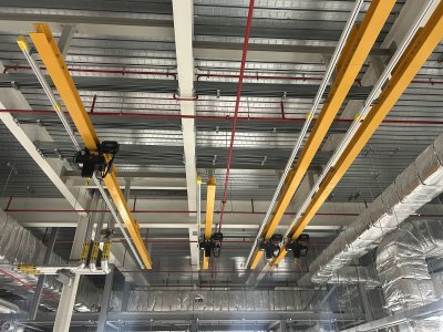 Custom Monorail & Verlinde VX5 Hoist Installation for Pharmaceutical Plant Room