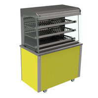 Versicarte Pro Heated Grab & Go, 2xGN, Squared Glass & Solid Back, Standard Height