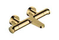 RAK WALL MOUNTED EXPOSED THERMOSTATIC BATH SHOWER MIXER IN BRUSHED GOLD (RAK-PORTOFINO, RAK-POSITANO, RAK-ISHIA AND RAK-SORRENTO)