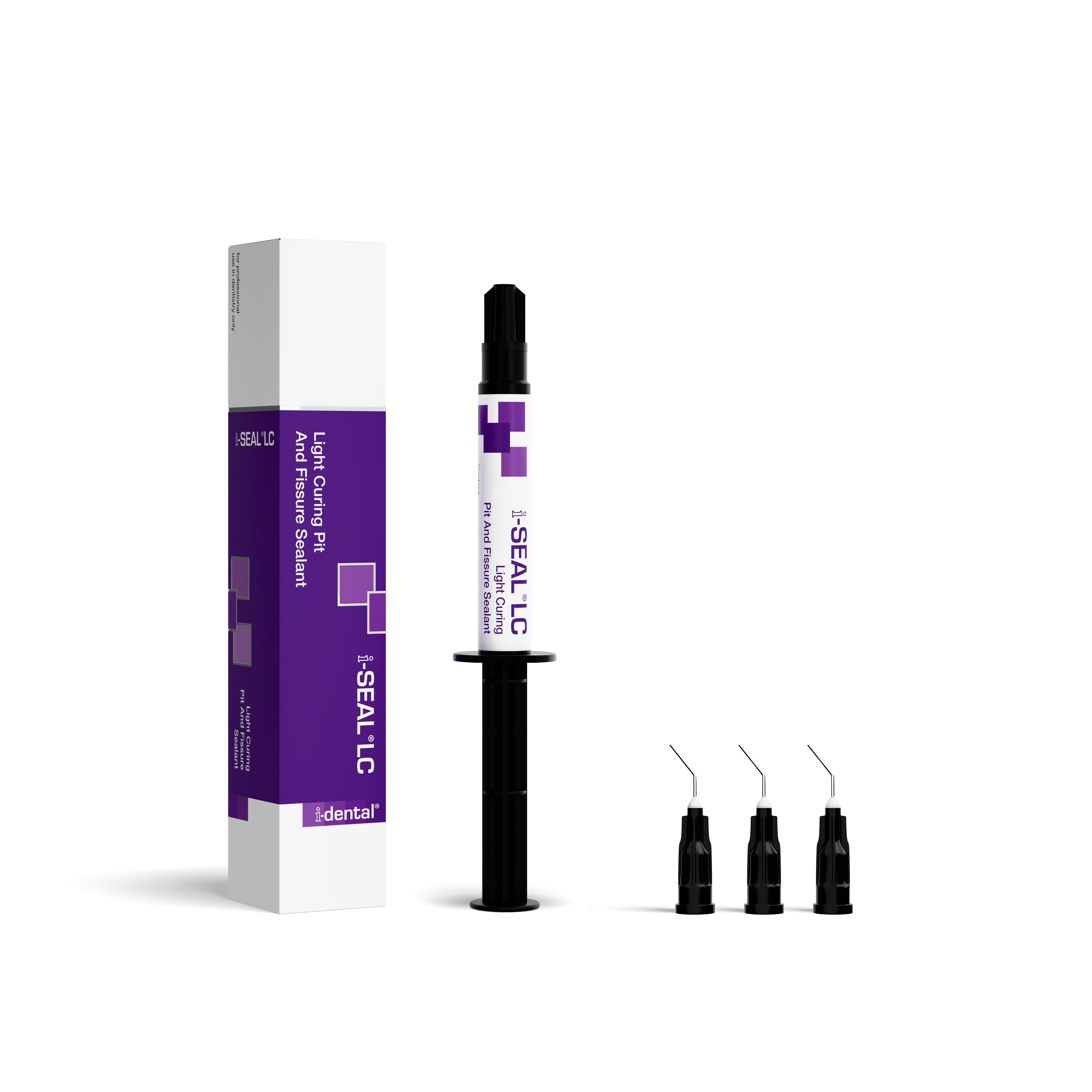 i-SEAL LC Light Curing Pit and Fissure Sealant Opaque 3.8g Syringe + 3 Tips