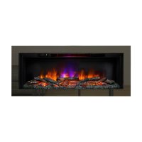 Be Modern FLARE Avella 45" Wall Mounted Inset Electric Fire with 4-Sided Black Nickel Trim 27138&nbsp;