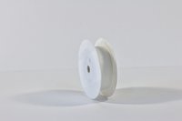 25MM ORGANZA WHITE X 25 METRES