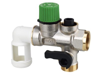 Veiligheidsgroep teflon 7bar 3/4 met PVC bocht