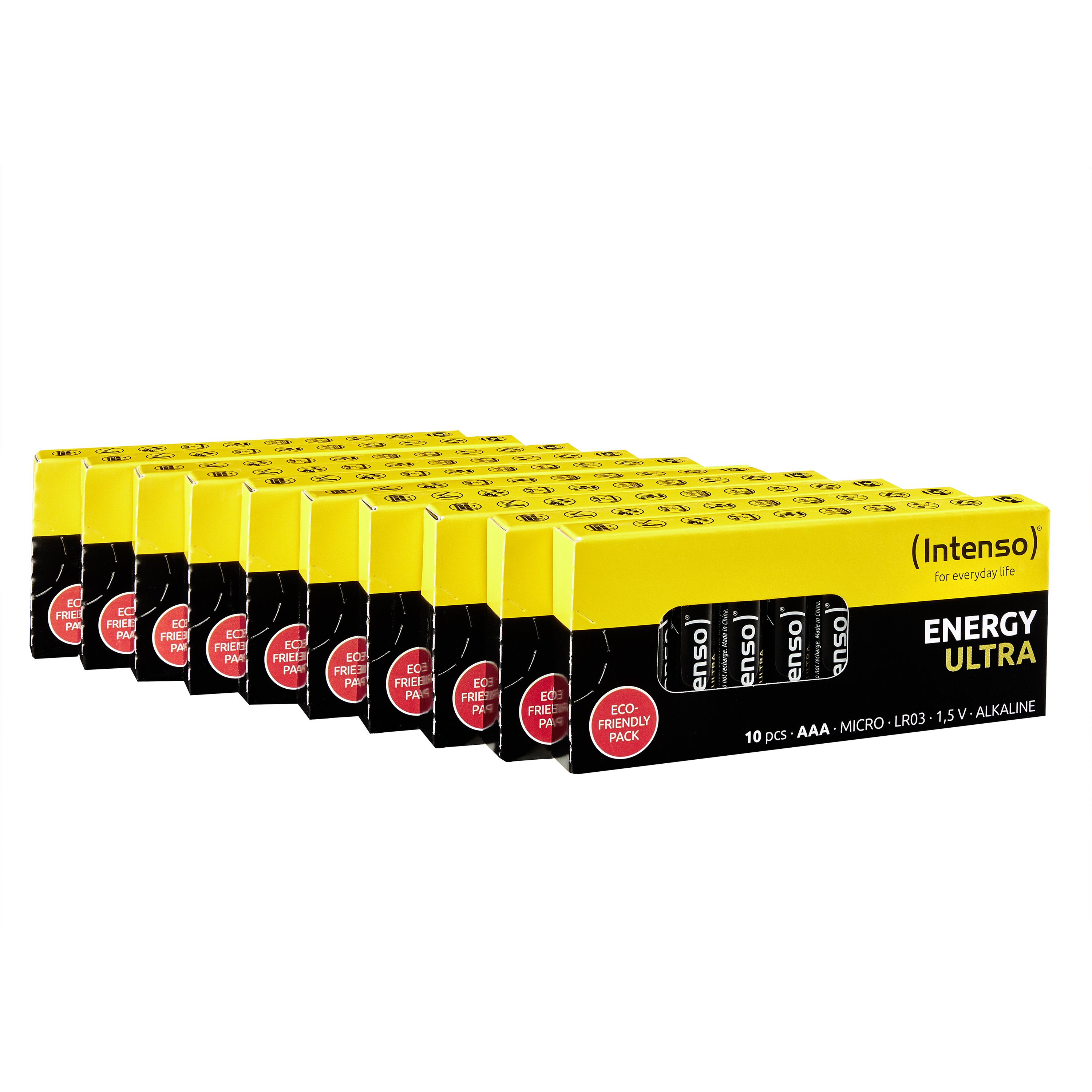 Retail pack of Intenso Energy Ultra AAA batteries