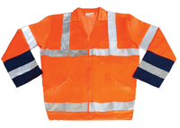 REDBACK P/C Hi-Visibility Jacket Orange/Navy