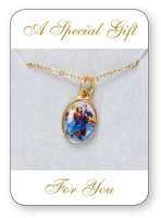 Necklet/Medal with Picture/Christopher   (6771/CHR)