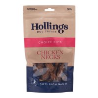 Hollings 100% Natural Chicken Necks 120g x 8