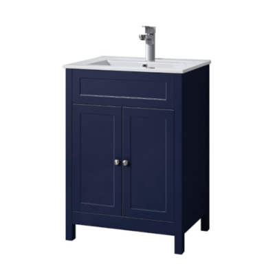 Turin 60cm 2 Door Vanity Unit - Sapphire Blue