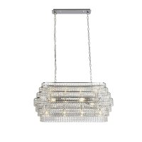 RENE 12LT CEILING PENDANT - CHROME & CRYSTAL
