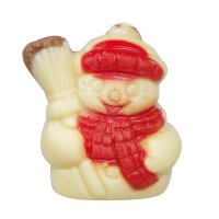White chocolate decorated snowman with hazelnut filling 12.5g x 1.78kg