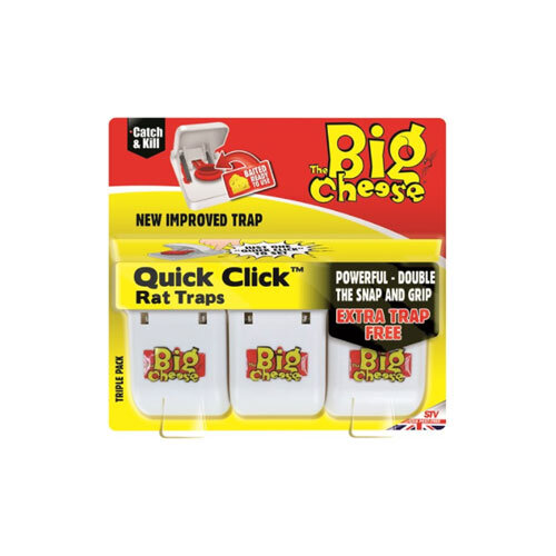 The Big Cheese Catch & Kill Quick Click Rat Trap 3pk