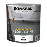 Ronseal Diamond Hard Floor Paint White Tin