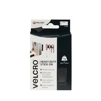 VELCRO HEAVY DUTY STRIPS BLACK