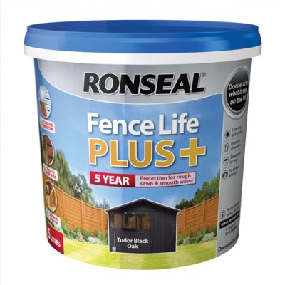Ronseal Fence Life Plus - Tudor Black 5L