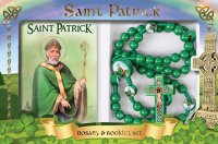 Resin Corded Rosary/Green/St.Patrick   (60681)